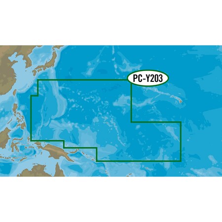 C-Map MAX-N+ PC-Y203 - Carolinas, Kiribati, Marshall, & Marinas PC-Y203